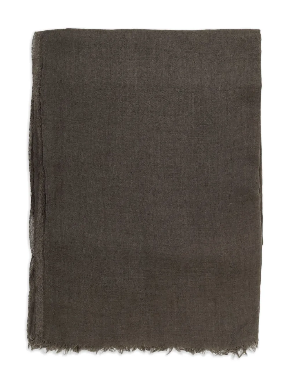 Rick Owens frayed-edge scarf Bruin