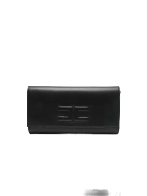 Elisabetta Franchi embossed-logo clutch bag