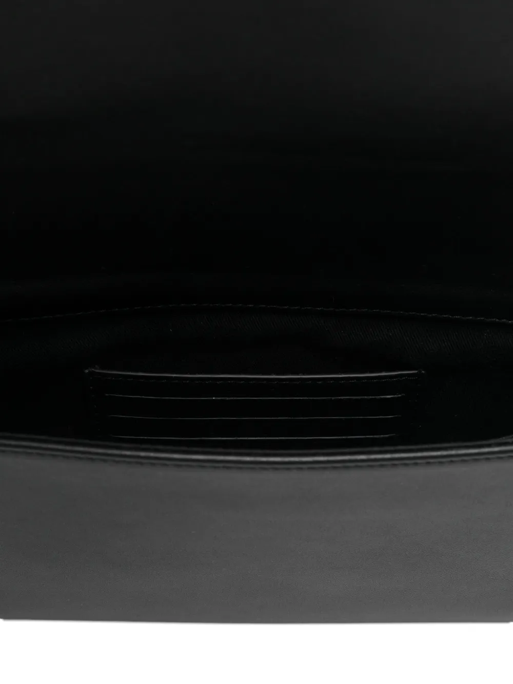 Elisabetta Franchi Clutch met logo-reliëf Zwart