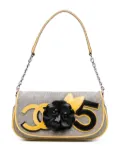 CHANEL Pre-Owned 2005-2006 Canvas CC Camellia No. 5 shoulder bag - Black