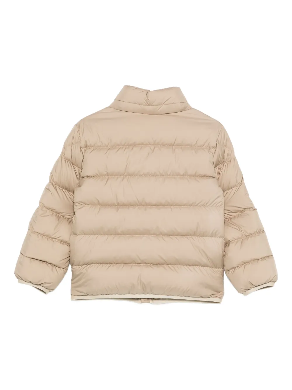 Moncler Enfant Bajan logo-print quilted jacket Beige