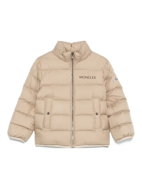Moncler Enfant Bajan logo-print quilted jacket