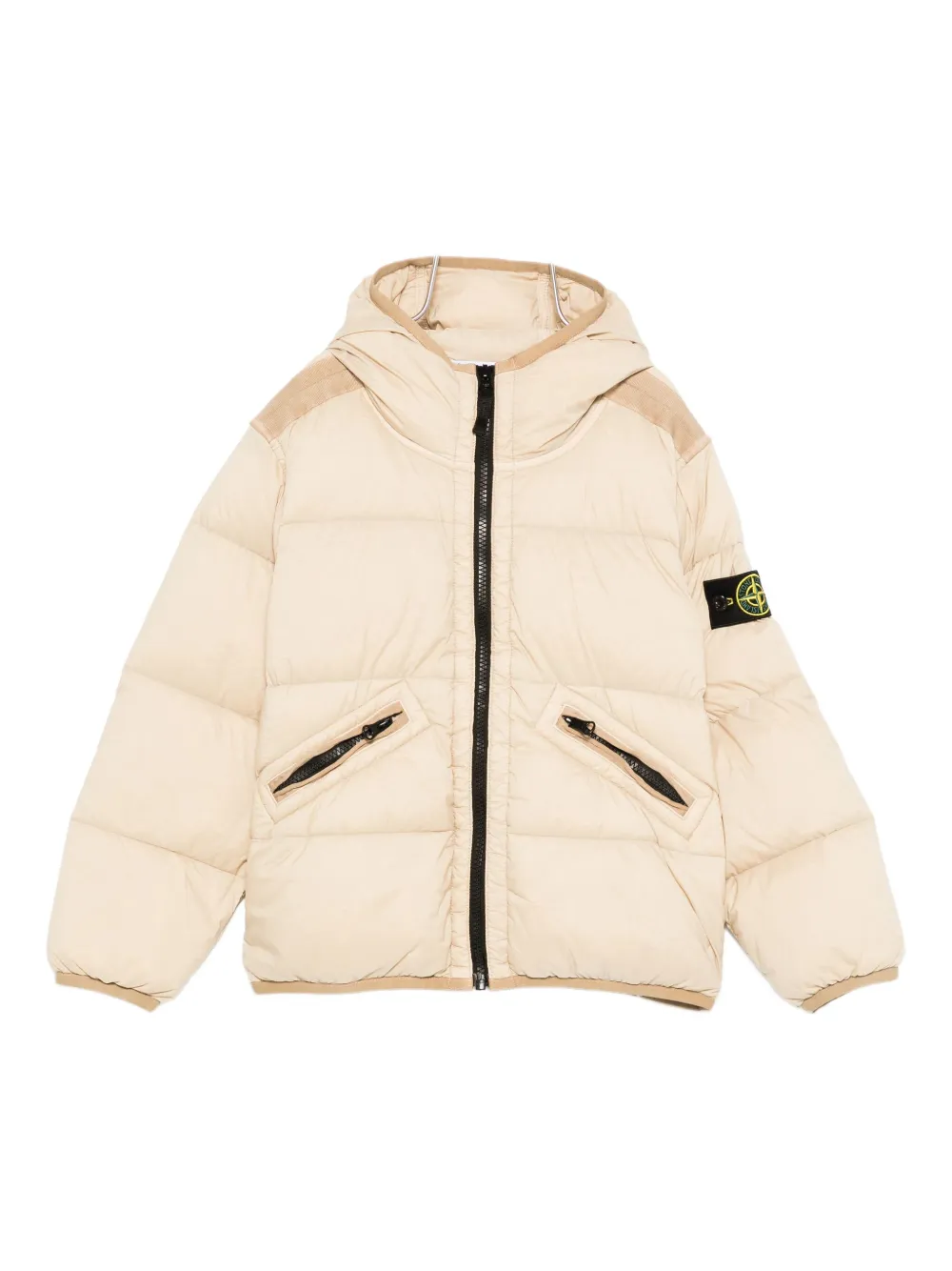 Stone Island Junior Gewatteerd jack Beige