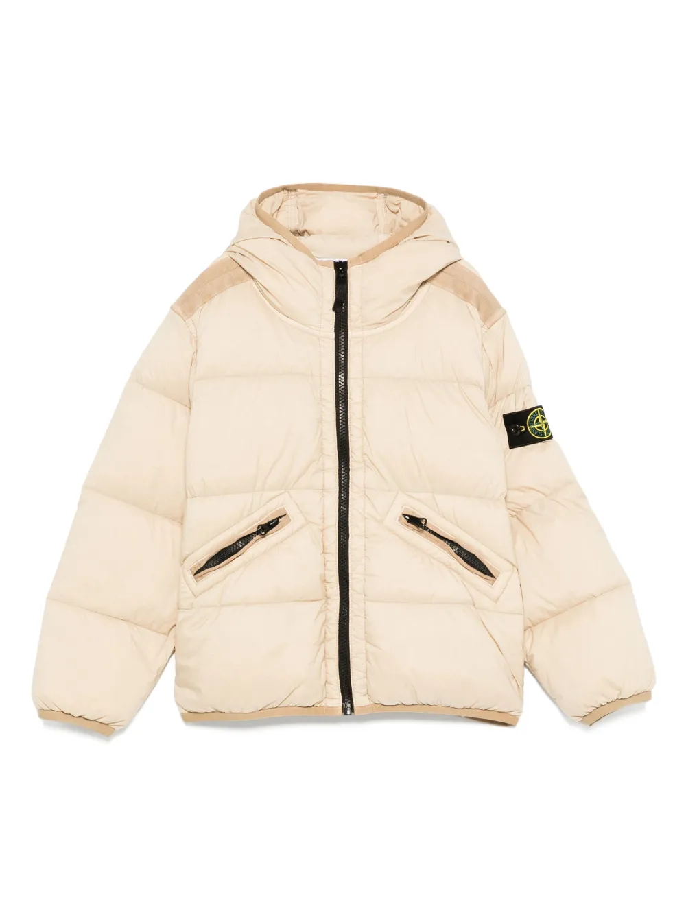 Stone Island Junior Gewatteerd jack Beige
