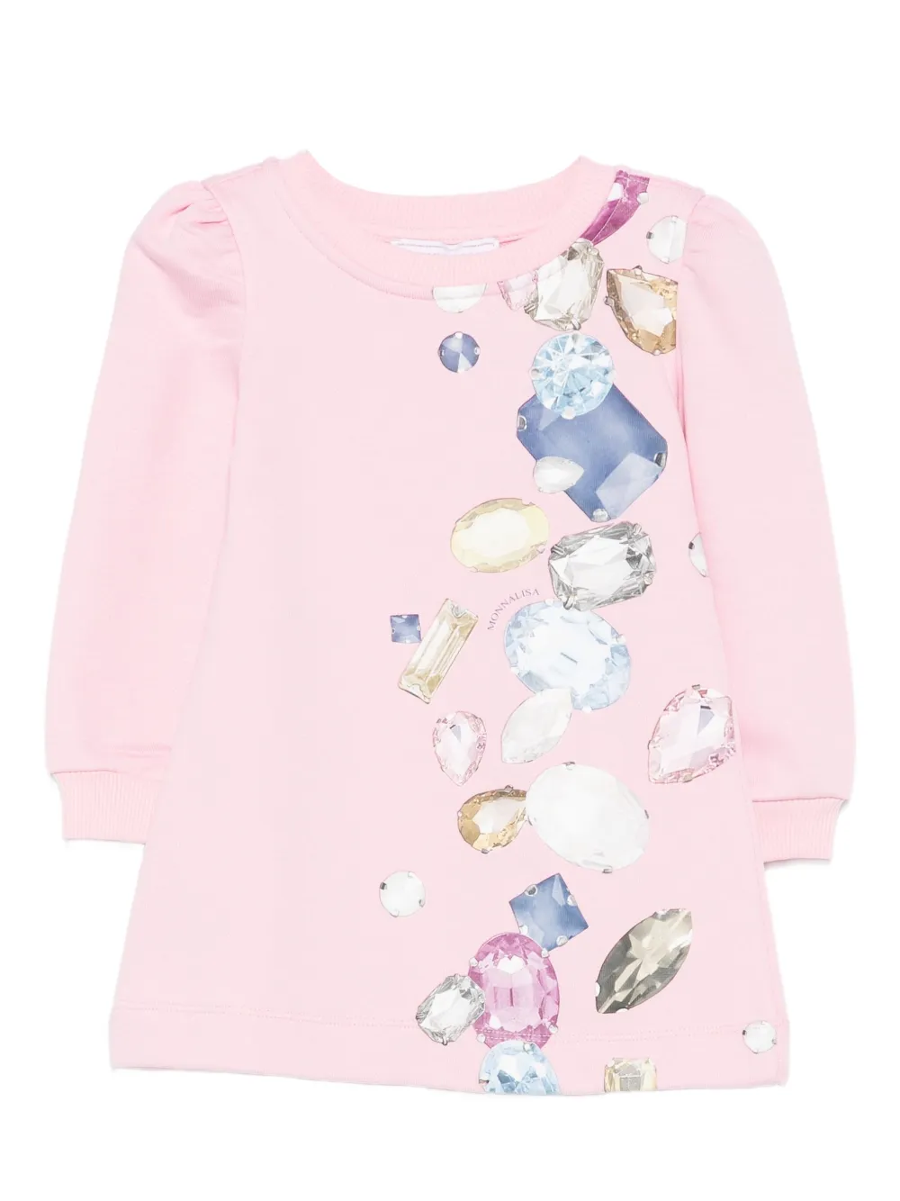 Monnalisa Jurk met print Roze