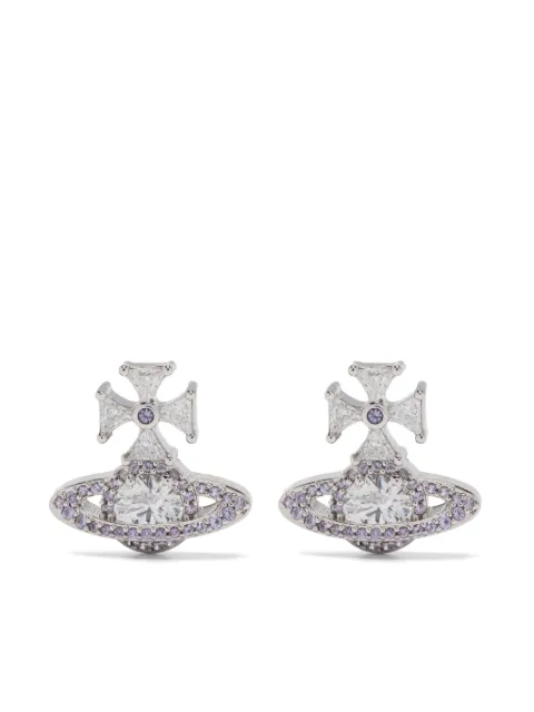 Vivienne Westwood orb cross earrings