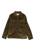 Stone Island Junior Compass-badge corduroy shirt - Green