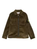 Stone Island Junior Compass-badge corduroy shirt - Green