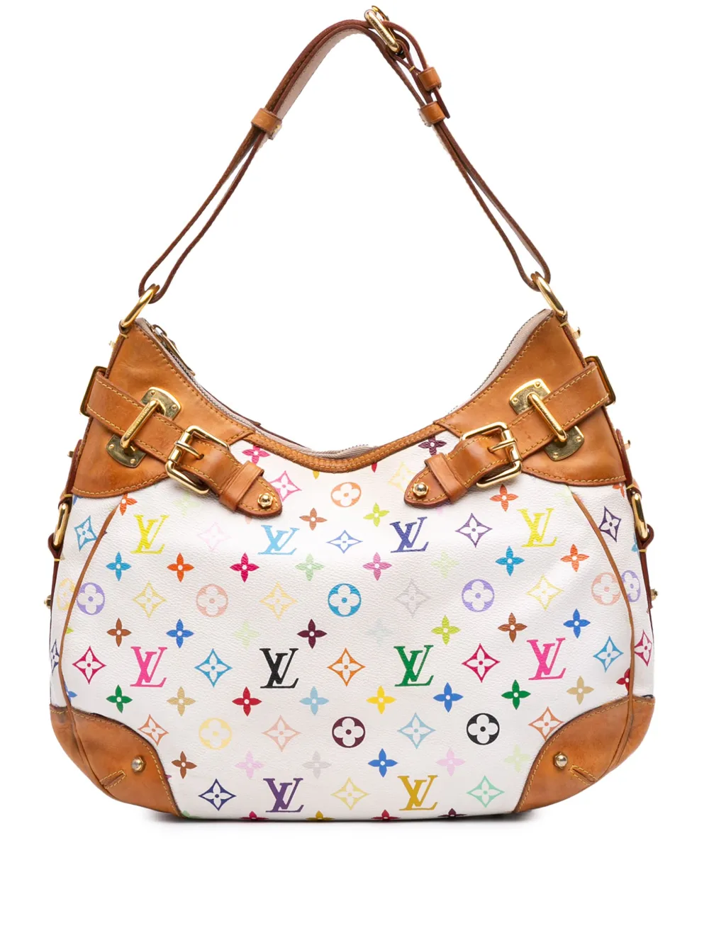 Louis Vuitton Pre-Owned 2010-2025 モノグラム マルチカラー グレタ ホーボーバッグ Louis Vuitton Pre-Owned 2010-2025 モノグラム マルチカラー グレタ ホーボーバッグ