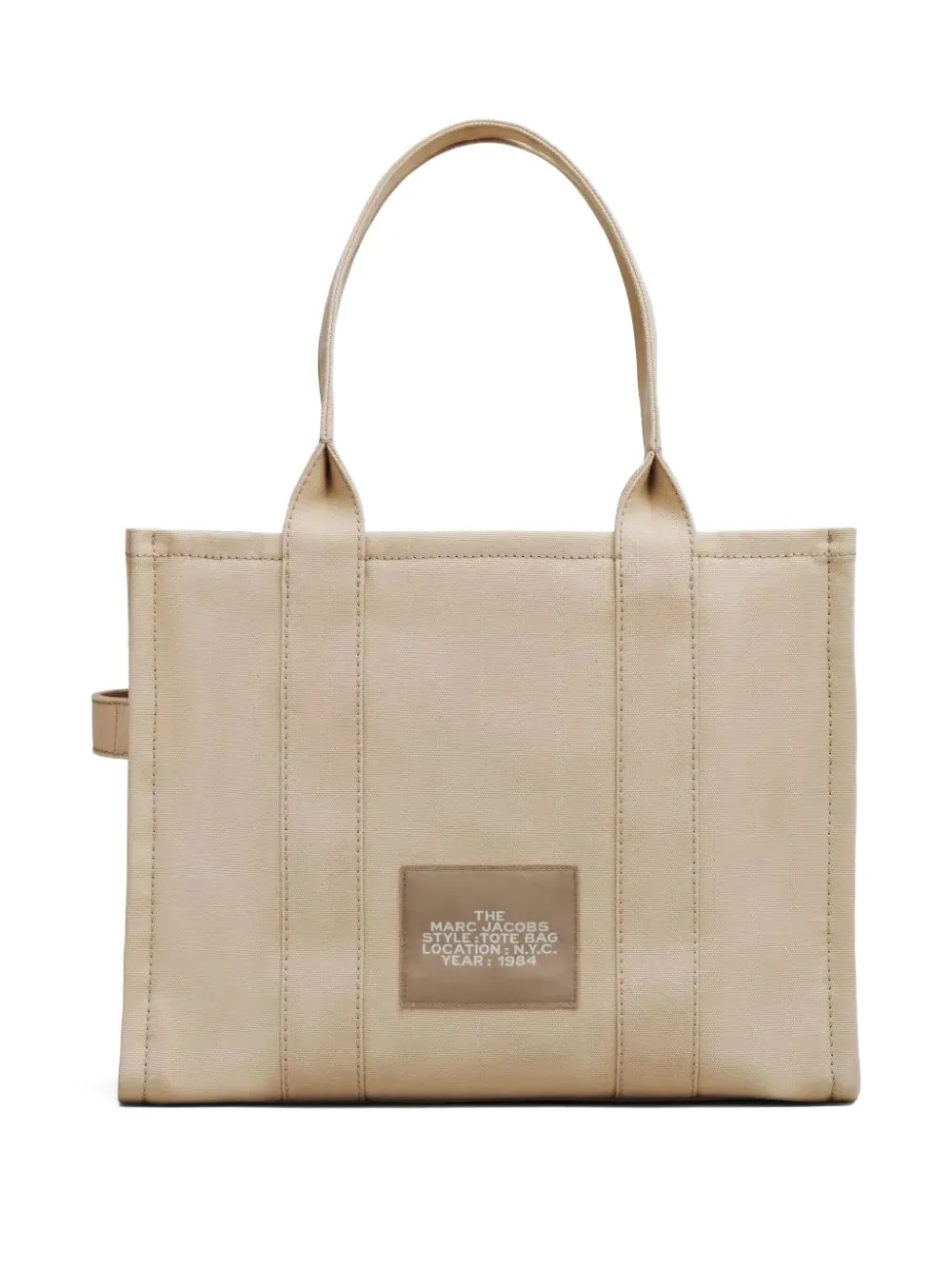 Marc Jacobs The Canvas Medium Tote tas met logoplakkaat Beige