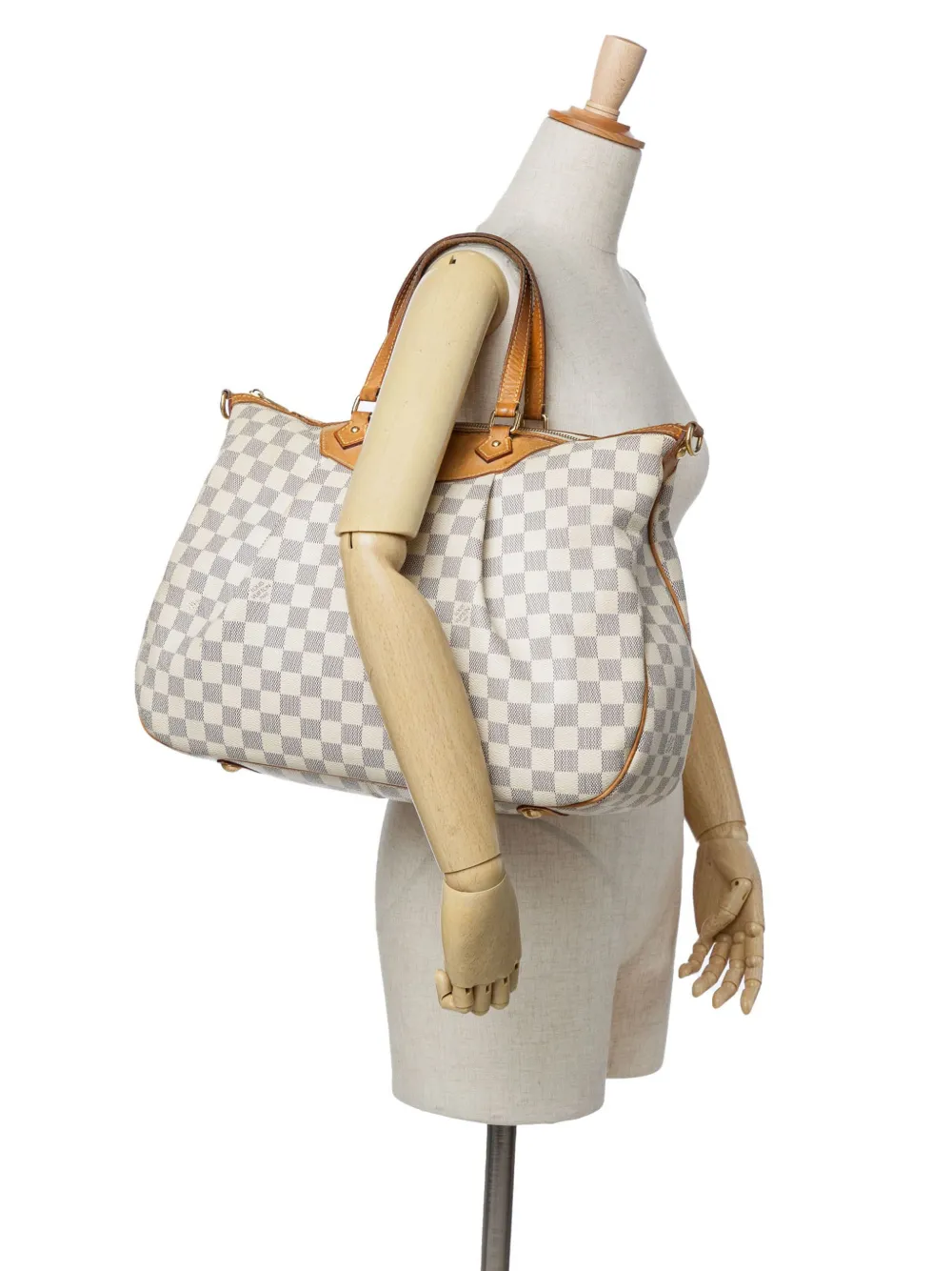 Louis Vuitton Pre-Owned 2011 Damier Azur Siracusa GM satchel | Pre-Owned | Image 2