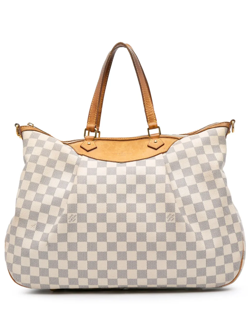 Louis Vuitton Pre-Owned 2011 ダミエ アズール シラクーサ GM サッチェルバッグ - ホワイト Louis Vuitton Pre-Owned 2011 ダミエ アズール シラクーサ GM サッチェルバッグ - ホワイト