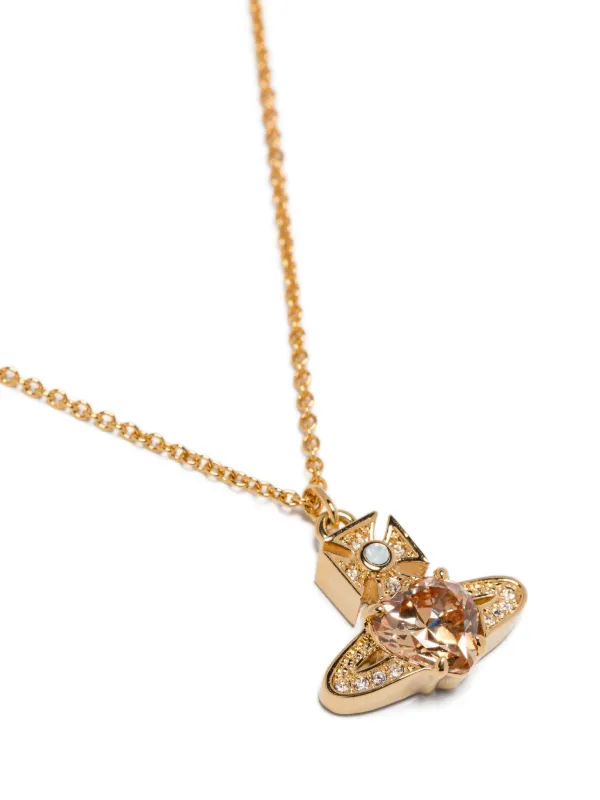 アクセサリー Vivienne Westwood ariella necklace Ariella Pendant Necklace in GOLD-CHAMPAGNE-CZ-WHITE-OPAL