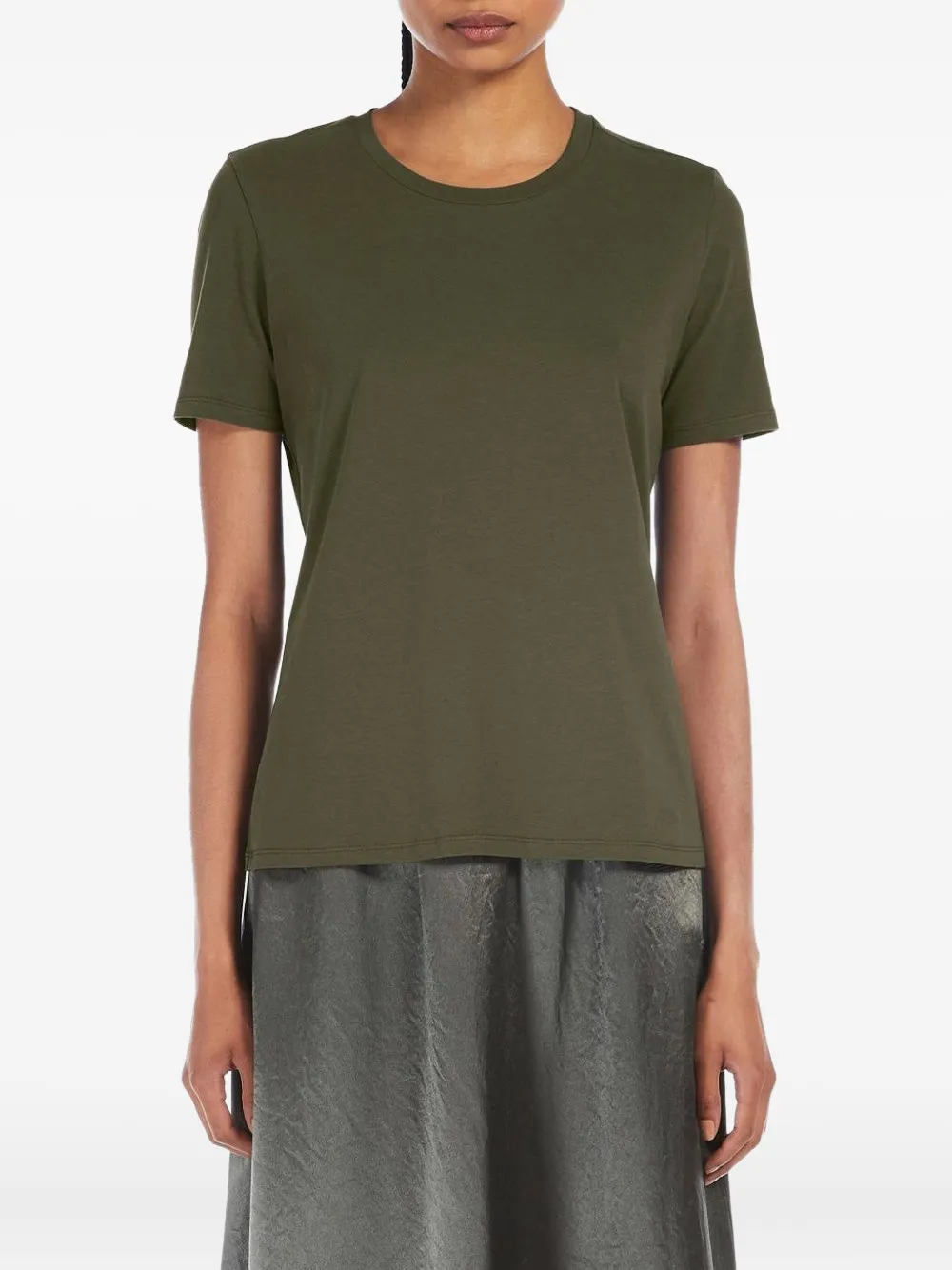 Max Mara Logo-print T-shirt In Green