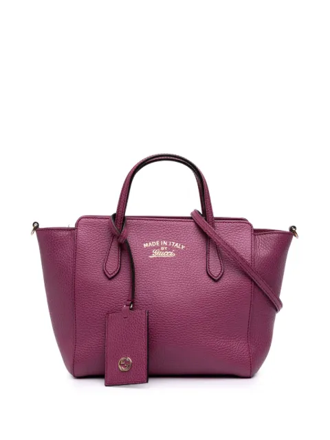 Gucci Pre-Owned Borsa a tracolla Swing mini in pelle 2016-2024