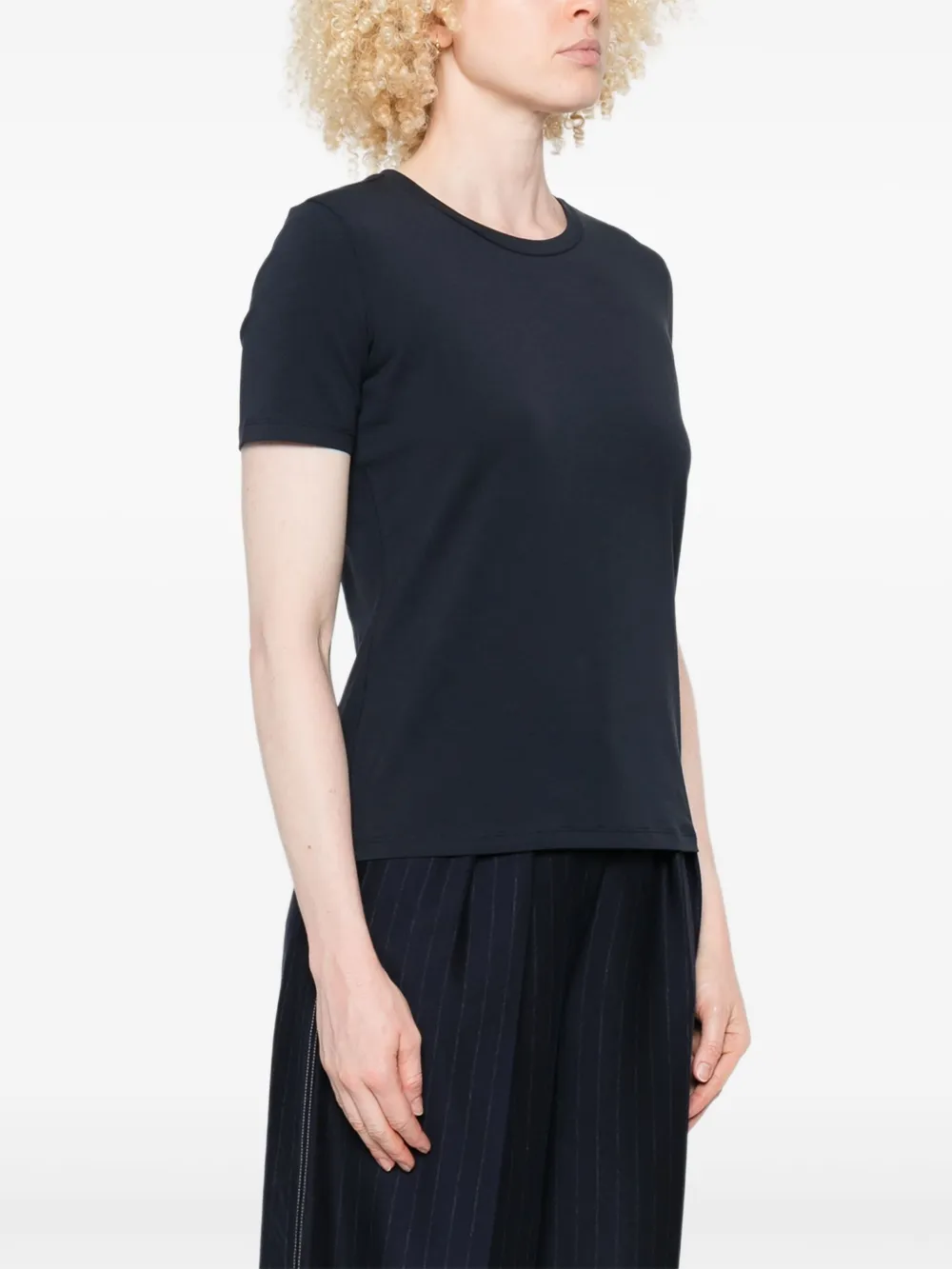 Max Mara T-shirt met ronde hals Blauw