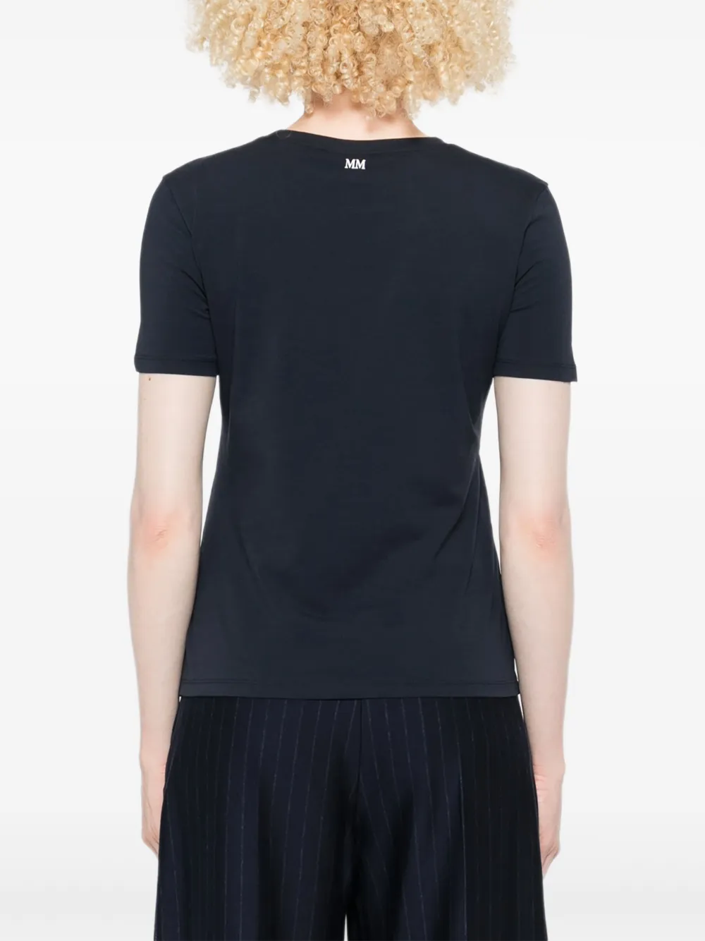 Max Mara T-shirt met ronde hals Blauw