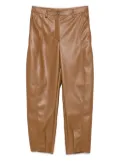 Max Mara faux-leather trousers - Brown