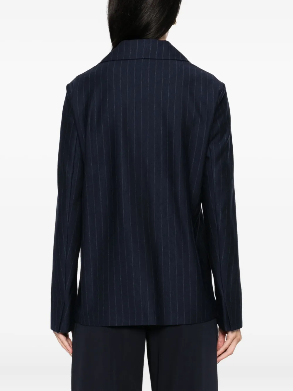 Max Mara pinstripe button blazer Blauw