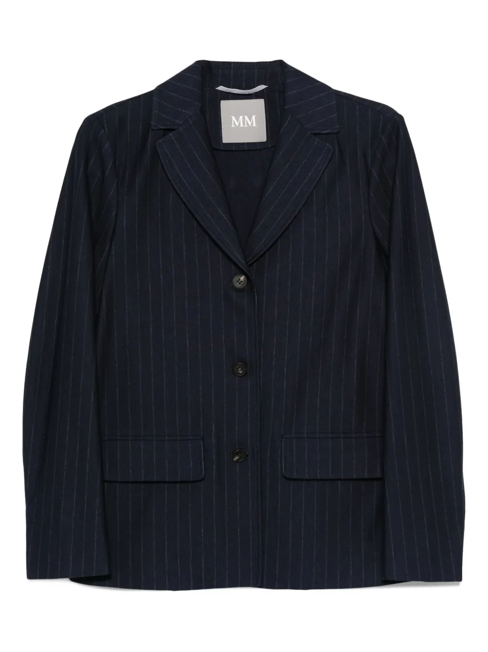 Max Mara pinstripe button blazer Blauw