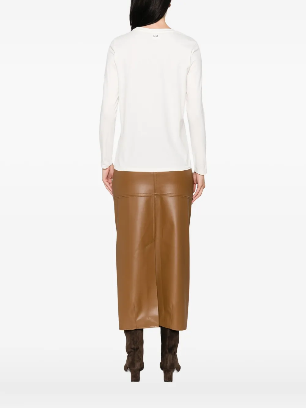 Max Mara T-shirt met lange mouwen Beige