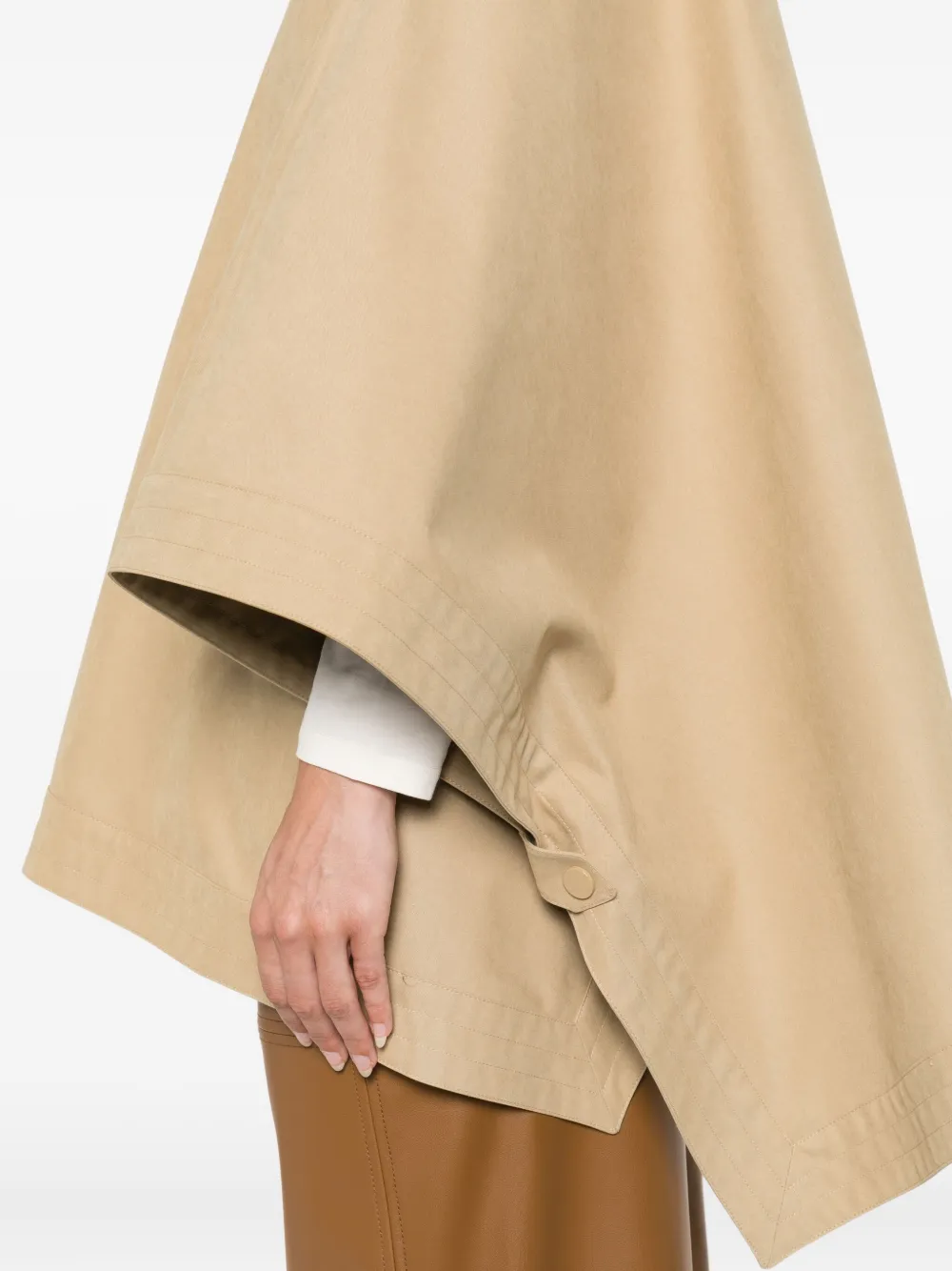 Max Mara hooded button-fastening jacket Beige