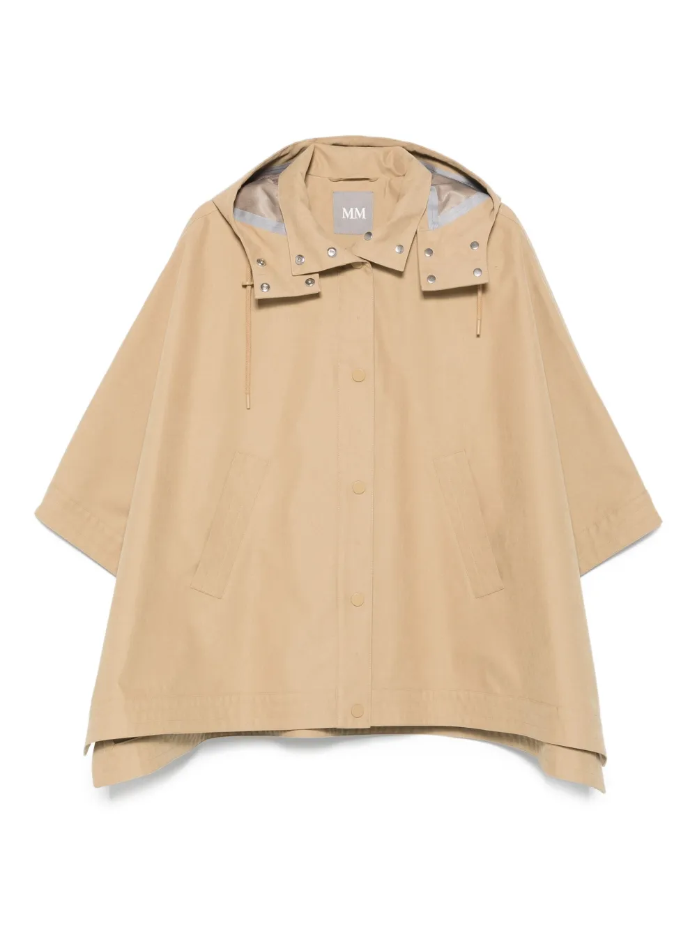 Max Mara hooded button-fastening jacket Beige