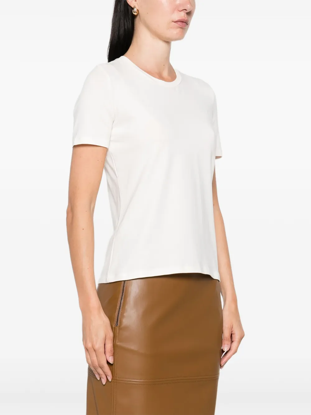 Max Mara T-shirt met ronde hals Wit