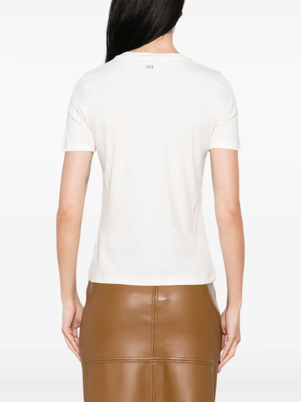 Max Mara T-shirt met ronde hals Wit