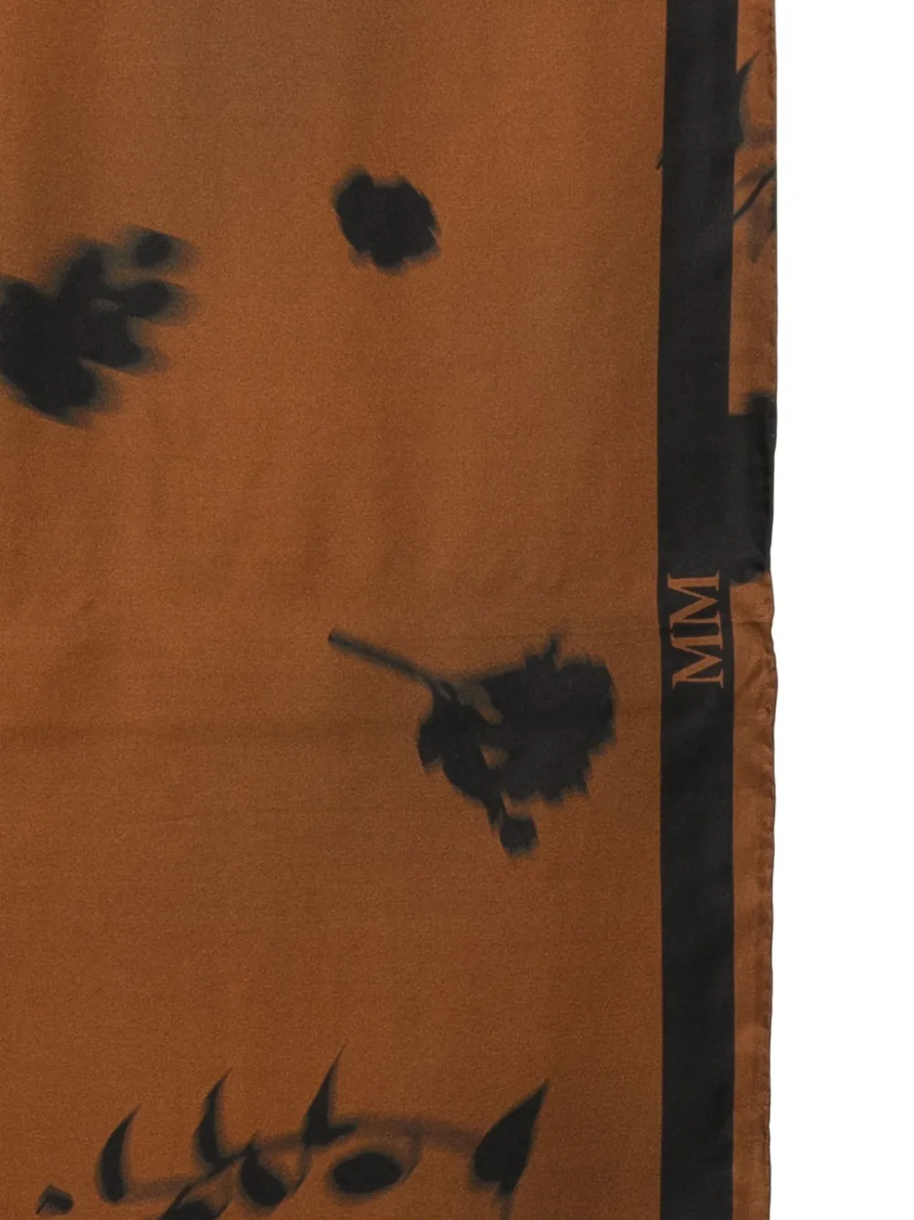 Max Mara Sjaal met bloemenprint Bruin