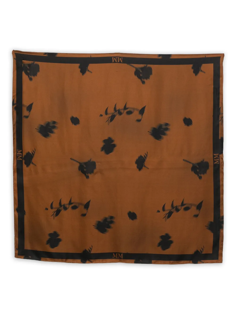 Max Mara Sjaal met bloemenprint Bruin