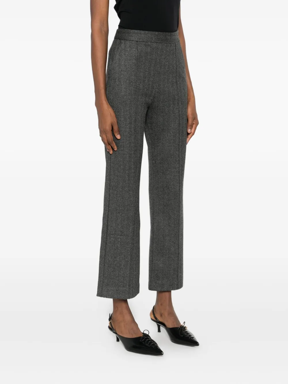 Max Mara Cropped broek Grijs