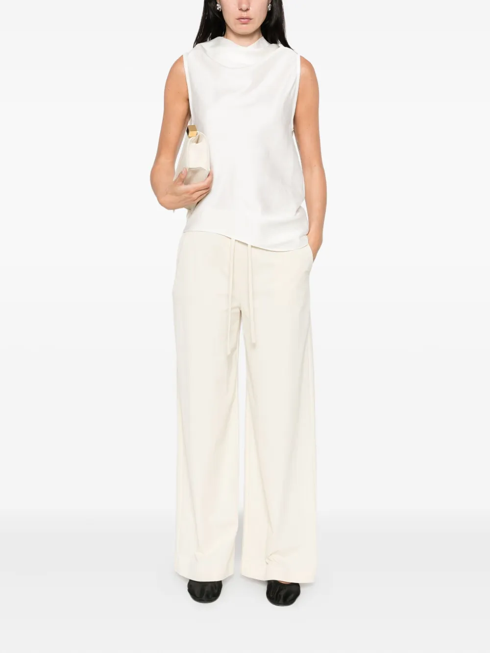 Max Mara drawstring trousers Beige