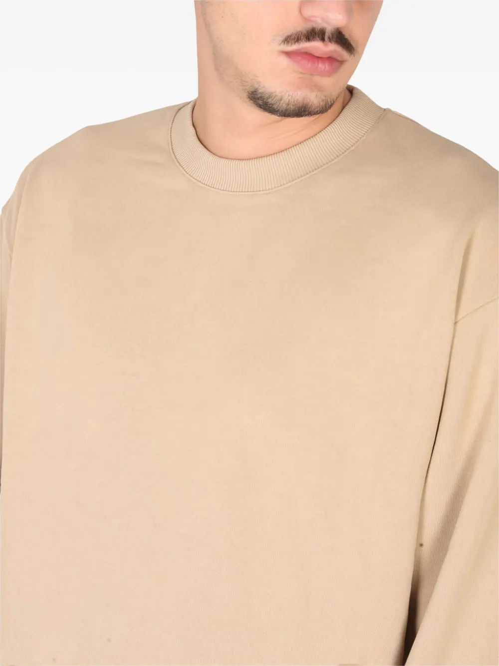 Ih Nom Uh Nit Sweater met logoprint Beige