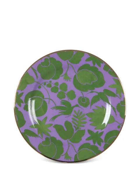 La DoubleJ x Ancap floral-pattern porcelain dessert plate (set of two)