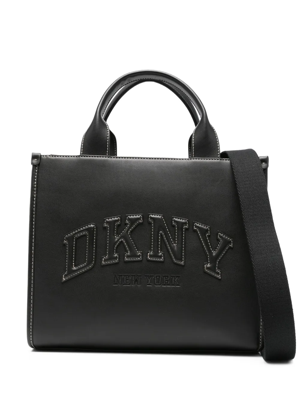 DKNY Shopper met geborduurd logo Zwart