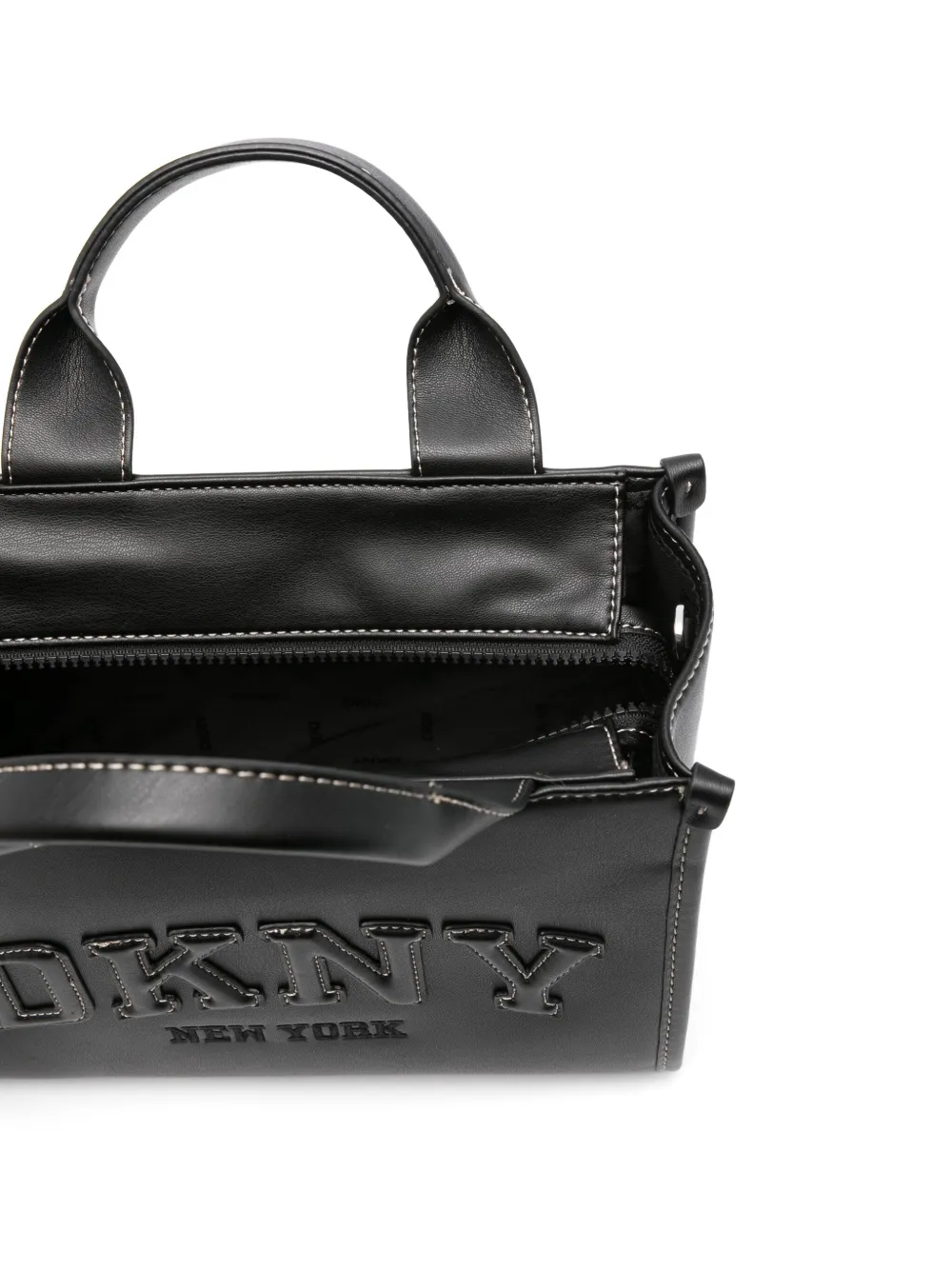 DKNY Shopper met geborduurd logo Zwart
