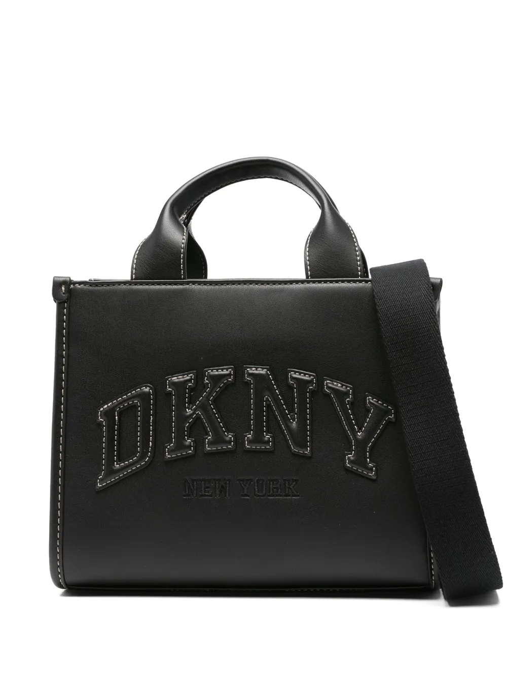 DKNY Shopper met geborduurd logo Zwart