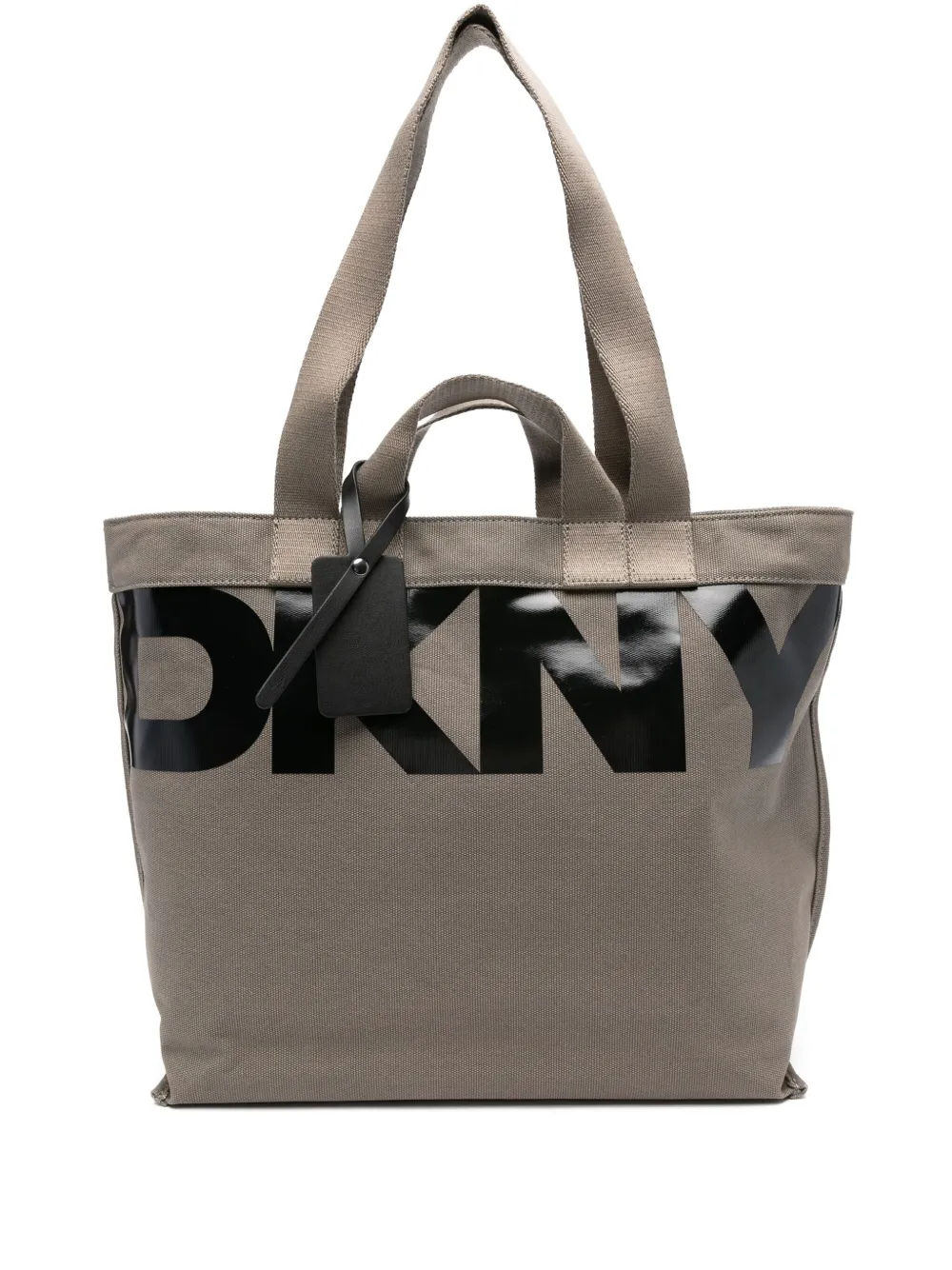 logo-print tote bag
