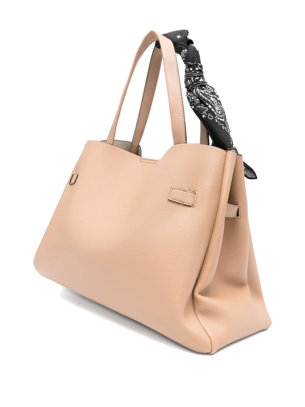 DKNY Grote Bryar shopper met ketting Beige