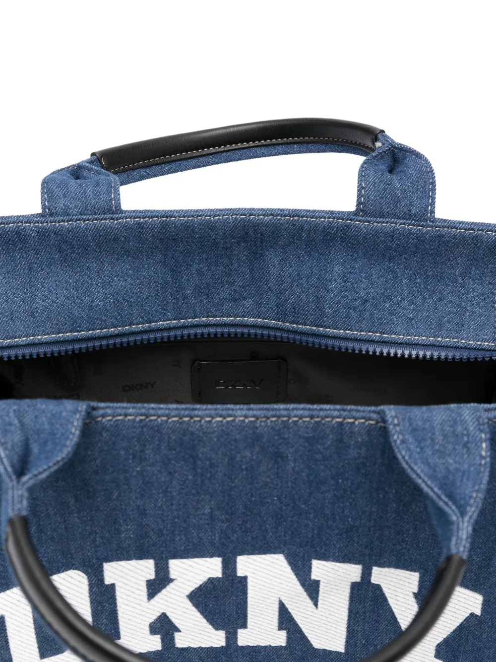 DKNY Hadlee medium denim shopper Blauw