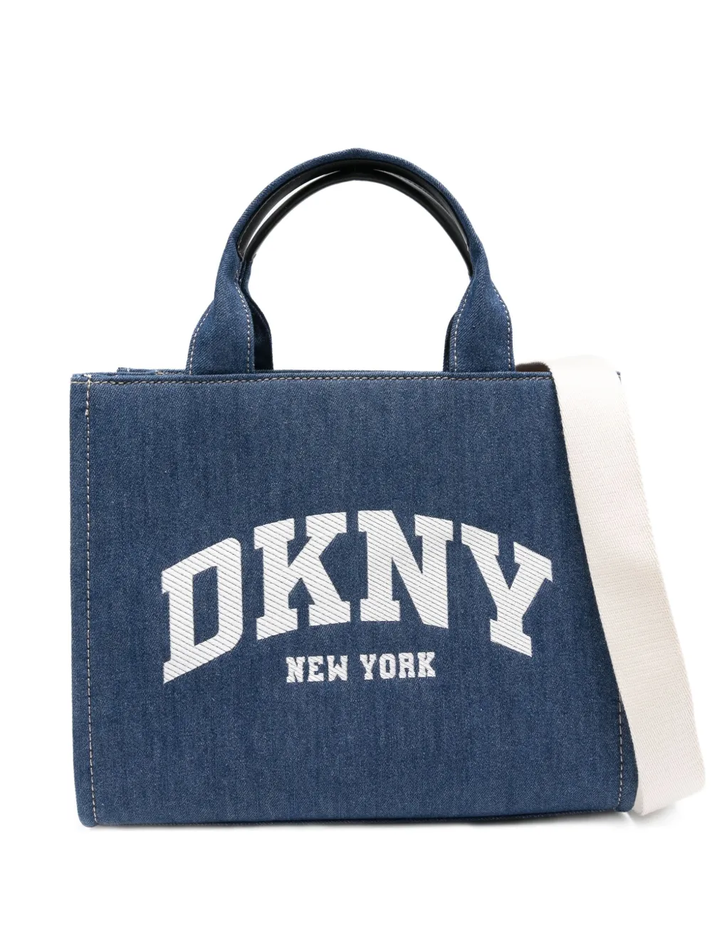 DKNY Hadlee medium denim shopper Blauw