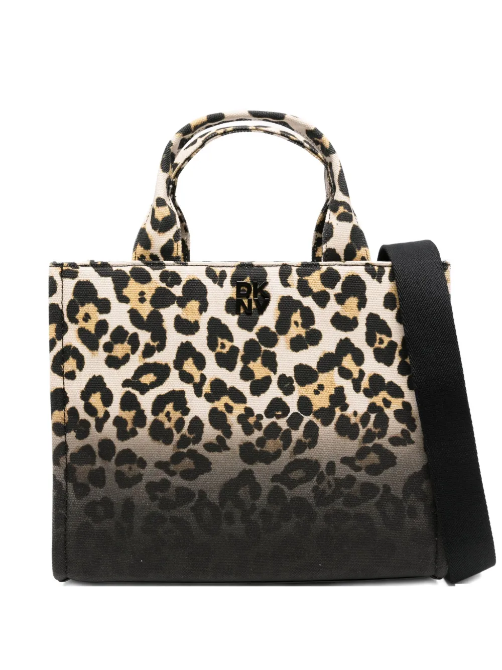 leopard-print tote bag
