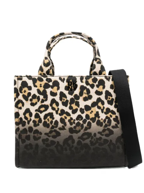 DKNY leopard-print tote bag