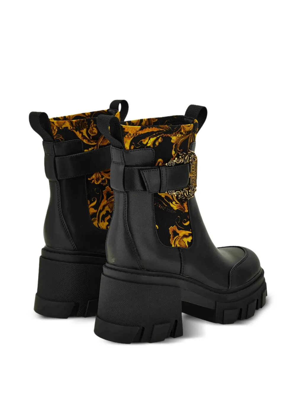 Versace Jeans Couture buckle-detail platform boots Black