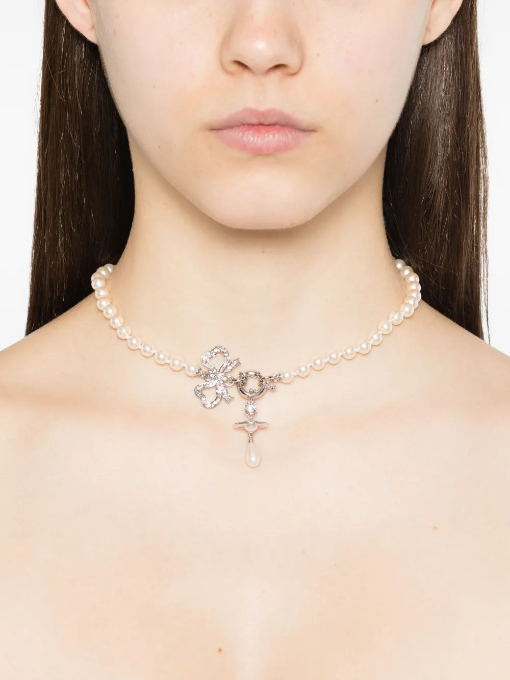Vivienne Westwood Rigoberta bow-detail necklace | Image 2