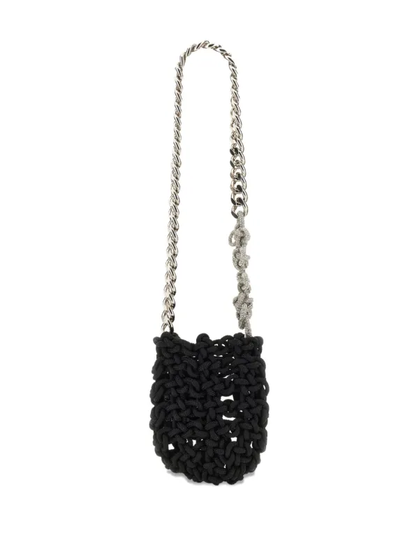 KARA ショルダーバッグ Kara chain-strap Knitted Shoulder Bag | ブラック | FARFETCH JP