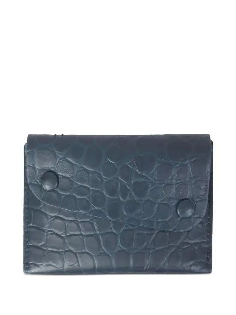 Il Bisonte crocodile-embossed wallet