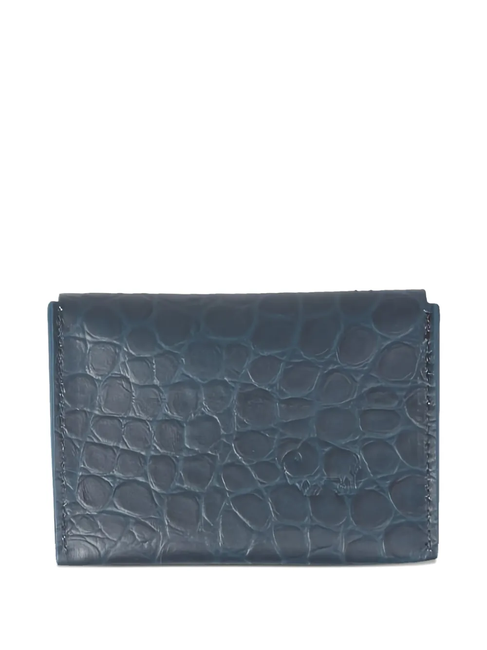 Il Bisonte crocodile-embossed wallet - Blauw