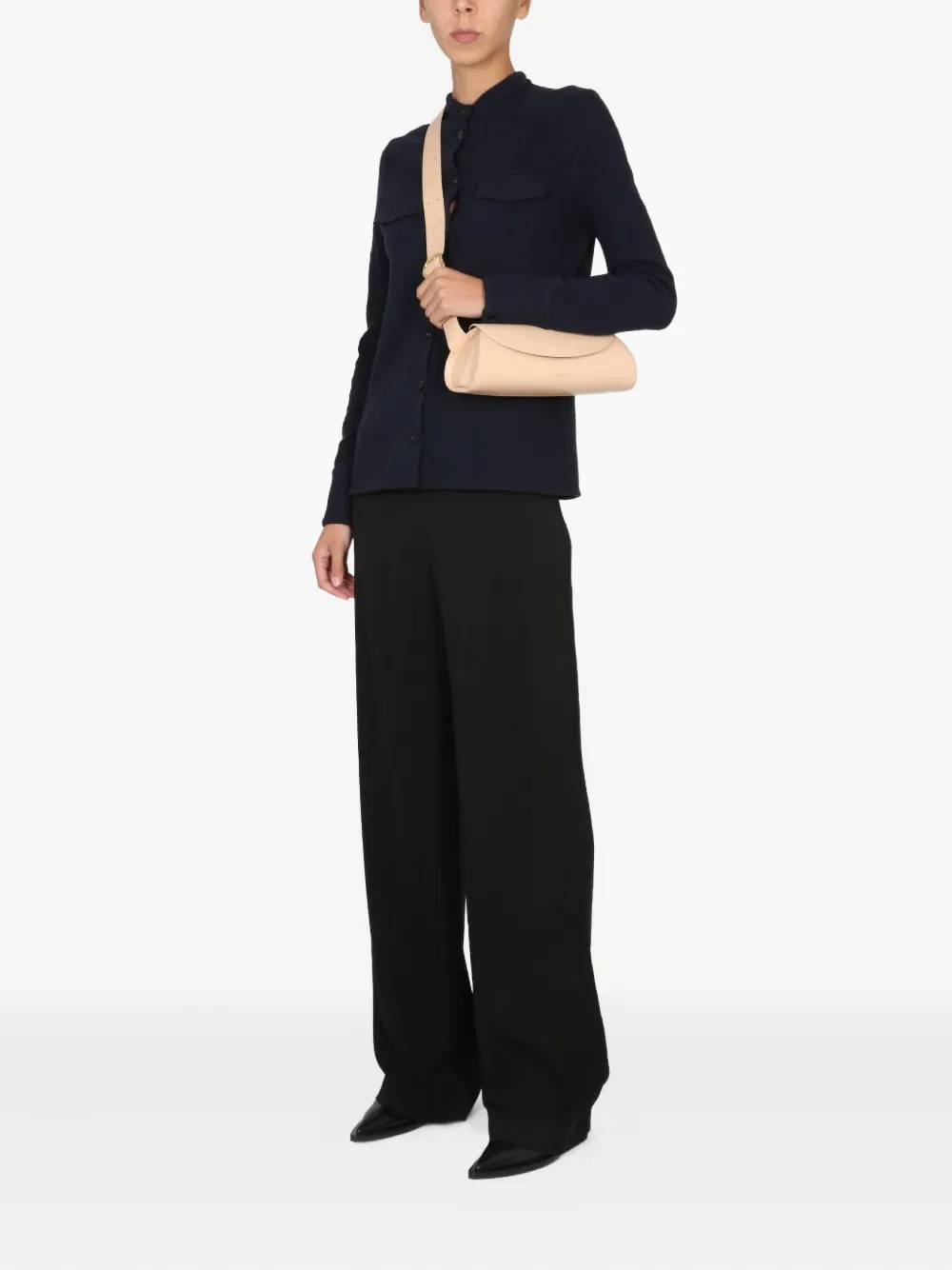 Jil Sander front-pocket shirt - Blauw